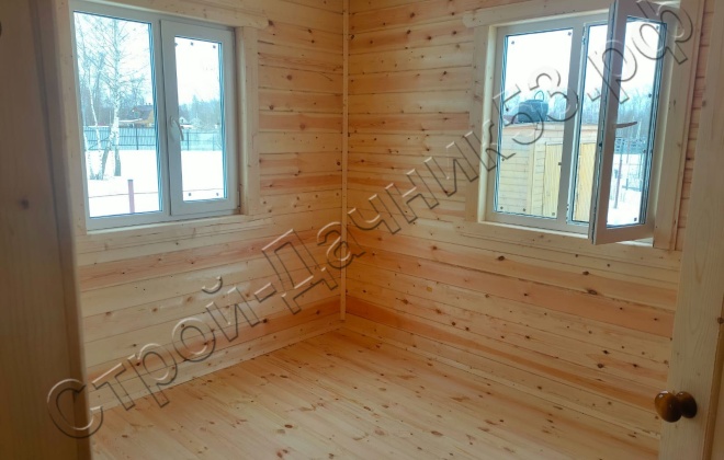 4 Брусовой дом ОД-16, 6х7м, 42 М², Московская область, Раменский район, ДНП «Поляна» (5)